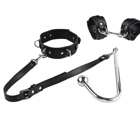 Beaded Cuffs 5334 and Hook with Collar Elegant Anal 0701